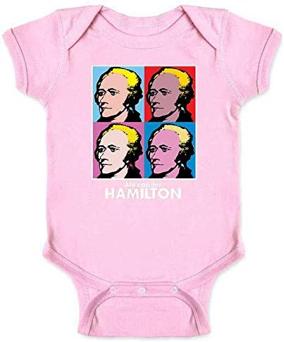 Alexander Hamilton Pop Art Bebek Erkek Bebek Kız Bodysuit