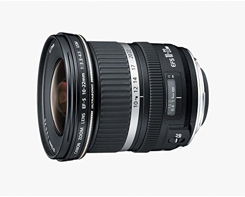 EOS Dijital SLR fotoğraf Makineleri için Canon EF-S 10-22mm f / 3.5-4.5 USM SLR Objektif (Yenilendi)