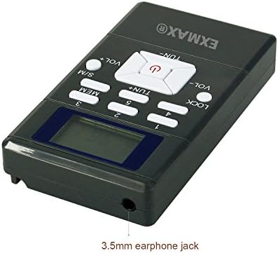 EXMAX EXG-108 Kablosuz Taşınabilir Cep DSP FM Stereo Radyo Dijital Alıcı Mini LCD Saat Kulaklık Tur Rehberi Sistemi Öğretim Toplantısı-5