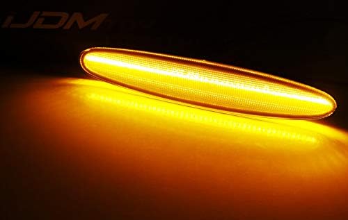 ıJDMTOY Füme Lens Amber Tam LED Ön Çamurluk Side Marker ışık Meclisi Kiti 2003-2008 Mazda 6 İle Uyumlu, OEM Amber Sidemarkers