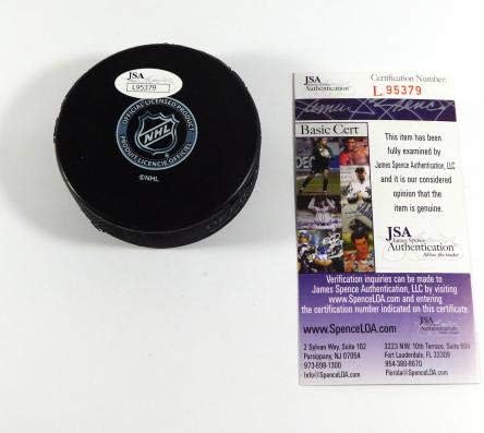 Jason Spezza İmzalı NHL Hatıra Hokey Diski Senatörleri JSA Otomatik İmzalı NHL Diskleri