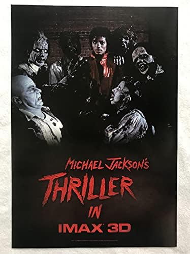 MİCHAEL JACKSON'IN GERİLİM filmi-13 x19 Orijinal Promosyon Film Afişleri 2017 IMAX Sürümü