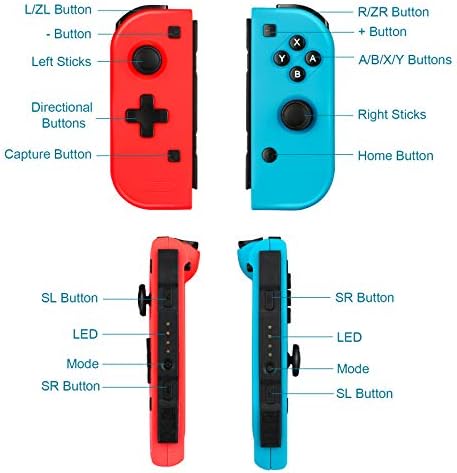 Linkstyle Yükseltilmiş Joypad Kavrama Denetleyicisi ile Uyumlu Nintendo Anahtarı, kablosuz Kontrolörleri için Nintendo Anahtarı