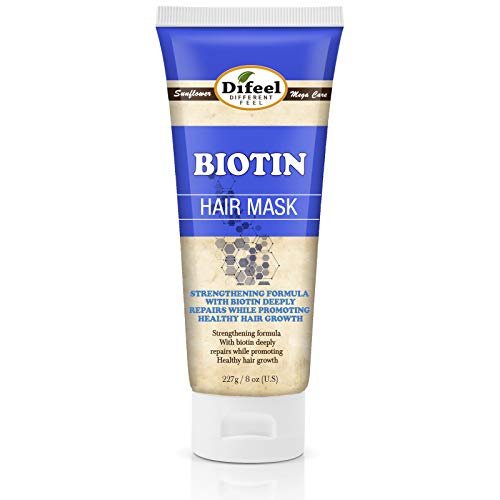 Difeel Biotin Saç Maskesi 8 oz. - Saç Büyümesi için Derin Bakım Maskesi Saç Tedavisi, Saç Dökülmesi için Saç Maskesi