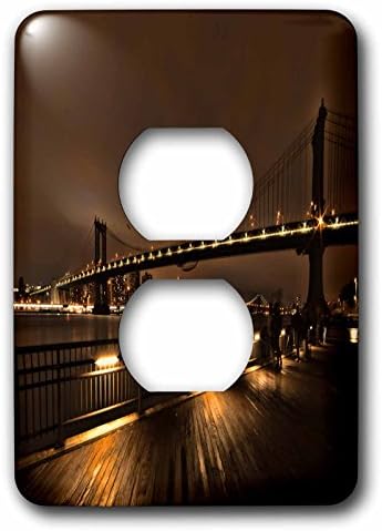 3dRose lsp_243426_6 Geceleri Köprü Priz Kapağı