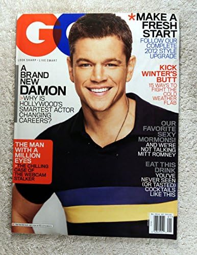 Matt Damon-GQ Dergisi-Ocak 2012