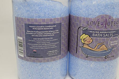 Aromaterapi Epsom Tuz Banyo Tuzları Ahşap Kepçe ile 2 Paket (Lavanta)