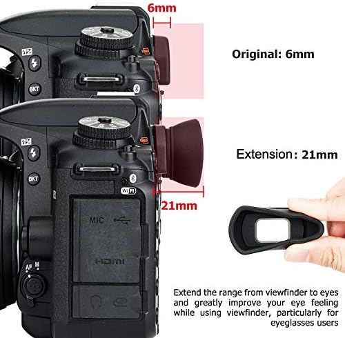 Yumuşak Silikon Kamera Mercek Vizör Lastiği Nikon D780 D750 D610 D600 D300 D7500 D7200 D7100 D5600 D5500 D5300 D5200 D5100 D3500