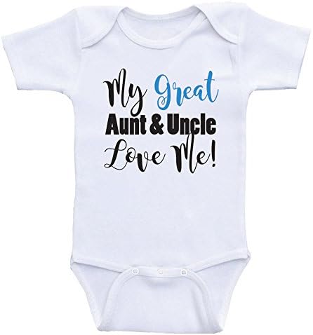 Büyük Teyzem ve Amcam Beni Seviyor - Bebek Giysileri Tek Parça Bodysuits