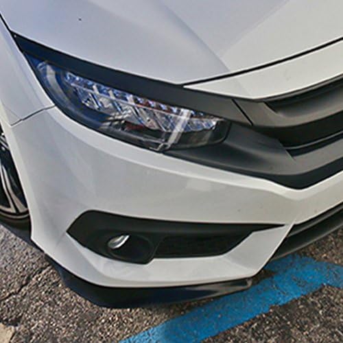 Ön TAMPON Dudak -2018 Honda Civic İle Uyumlu, Ikon Tarzı Siyah PP Ön Dudak Sonlandırıcı Çene Altında Spoiler İKON MOTORSPORLARI