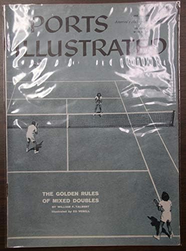 Tenis Karışık Çiftler 1958 Sports Illustrated Dergisi Etiketsiz 122705