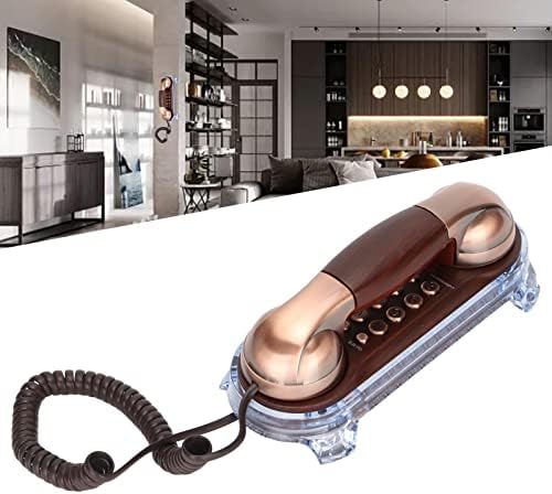 Hilitand Kablolu Telefon Sabit Telefonlar için Ev, avrupa Vintage Duvar Telefon Desteği Ton Arama/Dilsiz / Tekrar Arama ve Duraklatma