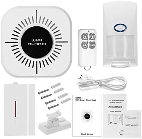 LUOYE WiFi Ev Güvenlik Alarm Sistemi, Kapı ve Pencere Anti-Hırsızlık Cihazı Akıllı Ev Kızılötesi Sensör Alarm Yaygın Evler Fabrikalar