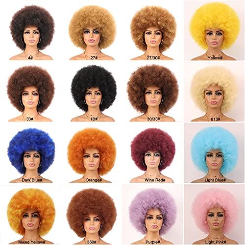 G & T Peruk Platin Sarışın Peruk Kadınlar için, kısa Afro Kıvırcık Peruk ısıya Dayanıklı Sentetik Kabarık Kabarık peruk Kostüm