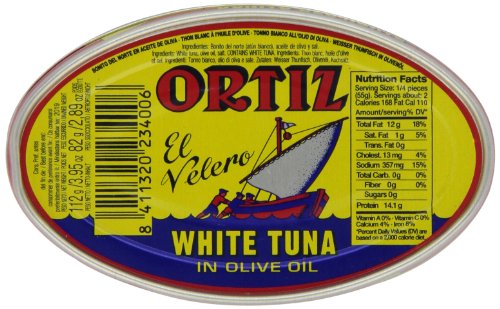 Ortiz Palamut Del Norte-Zeytinyağında Beyaz Ton Balığı, 3.95 Ons Teneke