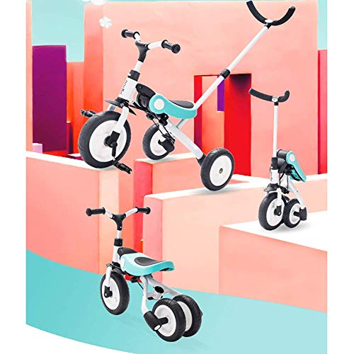 Çocuk Üç Tekerlekli Bisiklet Taşınabilir Üç Tekerlekli Bisiklet Bebek Arabası Çocuk Bisikleti Erkek ve Kız Oyuncak Arabalar Taşınabilir