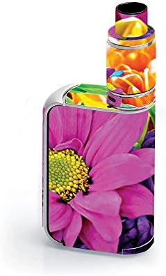 Smok OSUB King 220W ile Uyumlu MightySkins Cilt - Renkli Çiçekler / Koruyucu, Dayanıklı ve Benzersiz Vinil Çıkartma sarma Kapağı