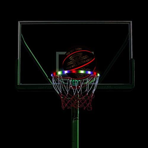 Kenon Kazınmış Light Up Led Basketbol-Glow Karanlık Basketbal - Kaybetmek Asla Teşvik Hediye Mezuniyet Doğum Günü Noel için