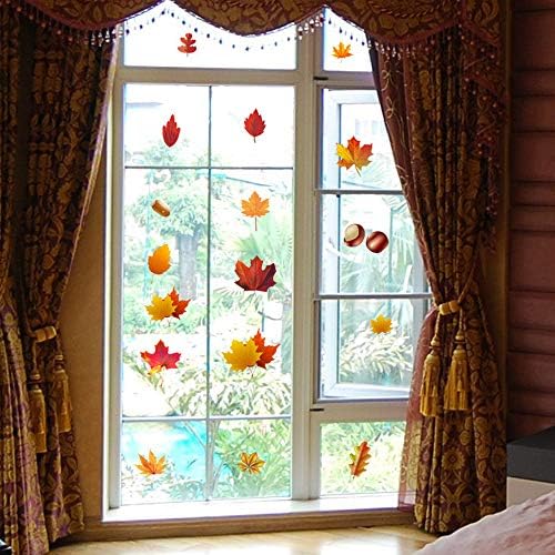 Şükran Duvarlar Çıkartmalar Süslemeleri Pencere Sarılmak Çıkartmalar Akçaağaç Yaprakları Türkiye Kabak Somun Güz Pencere Çıkartmaları