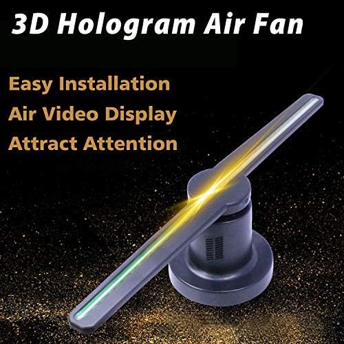 CACACOL T42 3D Hologram reklam fanı 224 ışıkları Wi-Fi Holografik LED Fan Yaratıcı reklam tasarım Mağaza ışareti-Masaüstü Versiyonu