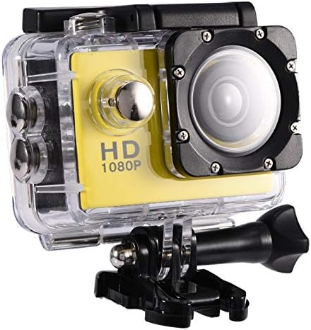 Eylem Kamera DV, Spor Kamera Su Geçirmez DV Kiti için Kayıt Hayat için Fotoğrafçı için Film Büyüleyici Su Sporları (Sarı)