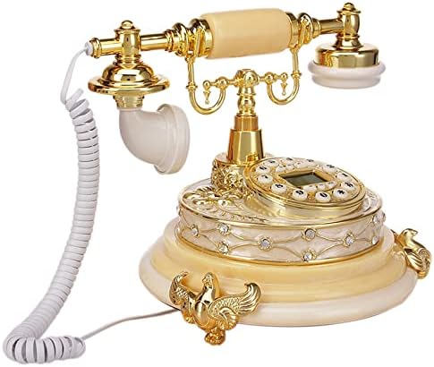SYJY Retro Vintage Telefon Düğmesi Arama Plaka Antika Telefonlar, sabit Telefon Ofis Ev Oturma Odası Dekor ıçin, harika Hediye