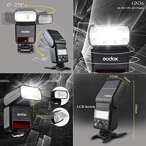 GODOX TT350S TTL 2.4 G Kamera Flaş GN36 1/8000 s HSS Kablosuz Mini Flaş Speedlight Sony Aynasız Fotoğraf Makineleri için (TT350S)