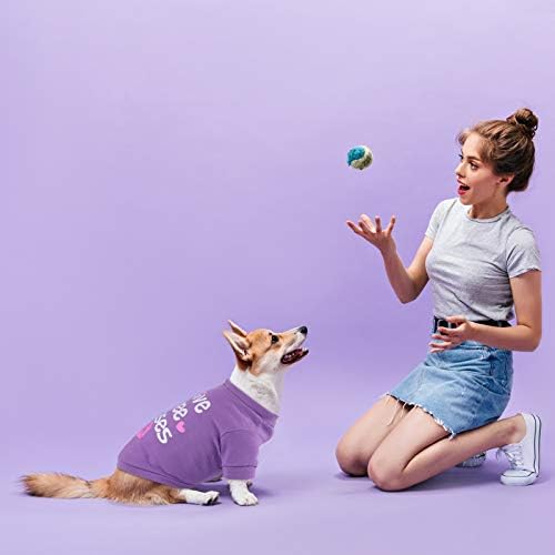 RUODON 2 Köpek Gömlek Baskılı Köpek Gömlek Pet T-Shirt ve Köpek Yelek Yumuşak Yavru Köpek Giysileri Pet Kıyafetler Sevimli Pet