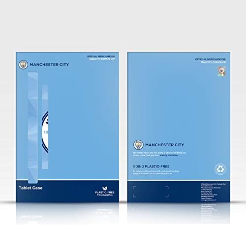 Kafa Kılıfı Tasarımları Resmi Lisanslı Manchester City Man City FC Kulübü Rozeti Camou Deri Kitap Cüzdan Kılıf Kapak Apple iPad