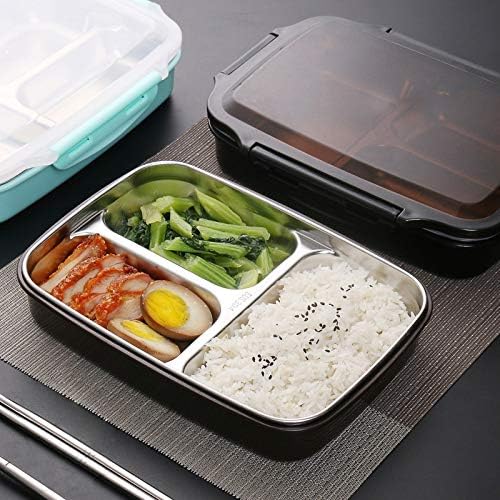 Öğle yemeği kutuları-Paslanmaz çelik öğle yemeği kutusu büyük kapasiteli mikrodalga ısıtma taşınabilir Dinne gıda kapları piknik
