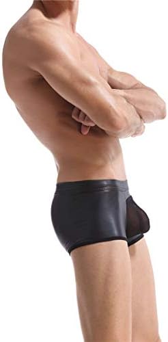 YUFEIDA seksi erkek G-dizeleri Tanga iç çamaşırı siyah alçak Boxer külot külot