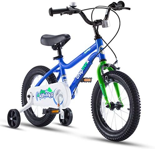 Sincap RoyalBaby MK Spor Çocuk Bisikleti için Kız ve Erkek, Eğitim Tekerlekleri için 12 14 16 18, Kickstands için 16 18, Mavi