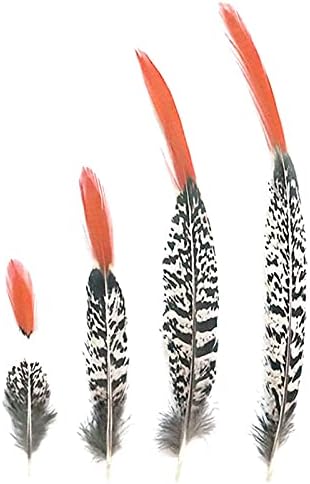 Zamihalaa Doğal Lady Amherst Sülün Tüyler Tüyler El Sanatları için 5-30 cm/ 2-12 Tüyler Takı Yapımı Assesoires Plumas