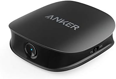 Anker Soundsync A3341 Bluetooth 2'si 1 arada Verici ve Alıcı, Bluetooth 5, Gecikmesiz Senkronizasyonlu HD Ses ve TV ve Ev Stereo