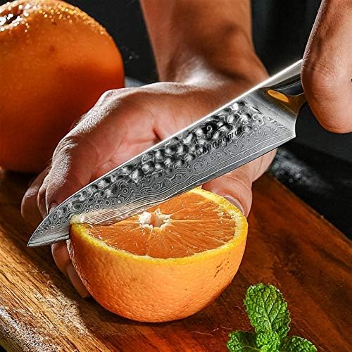 Mutfak bıçağı 5 ADET Programı Pişirme Şef Seti Şam Çelik Mutfak Şef Hediye Kutusu Soyma Dilimleme Santoku Şef Seti mutfak blok