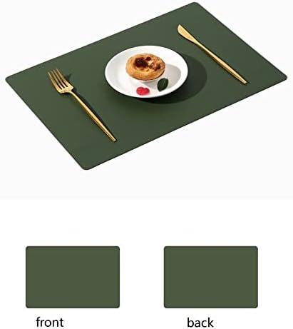 çocuklar için qbodp Silikon Placemats, 2 Set ısıya Dayanıklı Yıkanabilir yemek masası Masa Paspaslar Dikdörtgen Su Geçirmez kolay