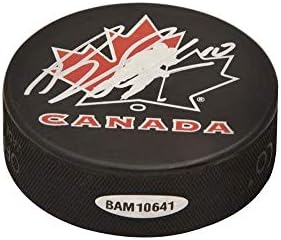 Brayden Schenn İmzalı Takım Kanada Hokey Diski-Üst Güverte İmzalı Olimpiyat Diskleri