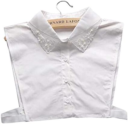 EJDERHA SONİC Sahte Yaka Ayrılabilir Yaka Bluz Yarım Gömlek Yaka Yanlış Yaka Kadınlar için, E