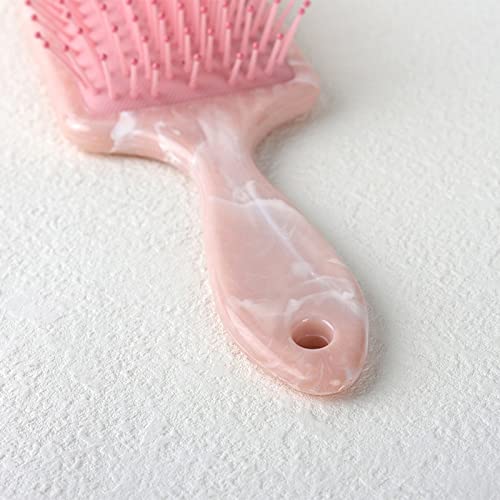 ZHUYIYI Mermer desen hava yastığı Combs Saç Knot Ayıran fırça masaj düzleştirici Saç Fırçası Yumuşatma için kuru ıslak kıvırcık