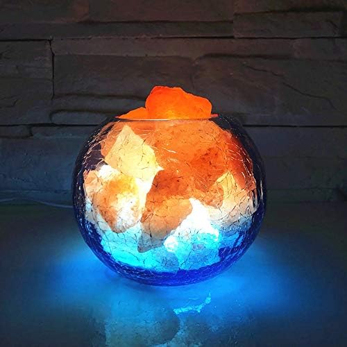 TYXWZL Yaratıcı uzaktan kumanda Gece Lambası Himalaya kristal tuz ışık Mineral aromaterapi gül gece lambası [enerji sınıfı A
