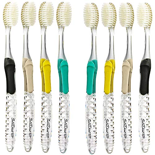Solodent Diş Fırçası Ultra Yumuşak, Hassas Dişler ve Diş Etleri için Gümüş (8'li Paket) Renkler değişebilir
