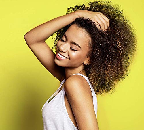 Afrohair Curl Activator Saç Kremi 17.6 oz'da Bırakın-Bukleleri UV Işınlarından Tanımlar ve Korur - Argan Yağı ve Keten Tohumu