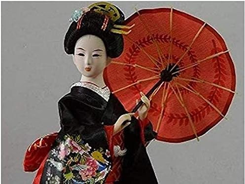 Amandaus 30 cm / 12 inç Oryantal Japon İpek mobilyalar Kimono Kabuki Geyşa Bebek Doğum Günü kız Günü Hediye Ev Masası Ofis Dekorasyon