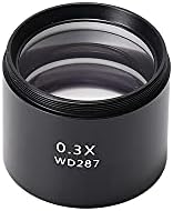HAYEAR Stereo Mikroskop Yardımcı Objektif Lens SZX Barlow Lens (0.3 X)