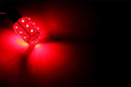 10 adet DDM Tuning 1157, 18 x Piranha LED, kuyruk/Fren / Dur Ampuller, 1 Yıl Garanti (Kırmızı)