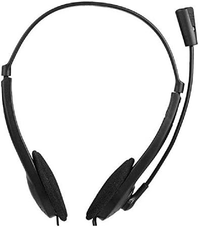 CHAW 3.5 mm Kablolu Stereo Kulaklıklar Gürültü Önleyici Kulaklıklar, Kulak Kancası Ayarlanabilir Kafa Bandı mikrofonlu kulaklıklar