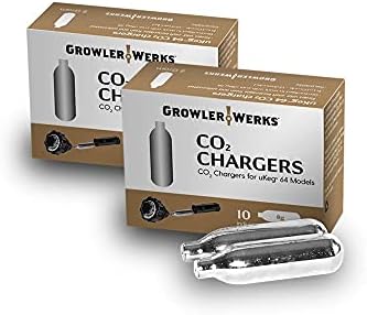GrowlerWerks uKeg CO2 Şarj Cihazları (8g-uKeg 64-20 Kutu)