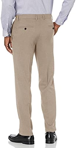 Kenneth Cole TEPKİ erkek Techni-Cole Mini Kontrol Modern Fit Düz Ön Elbise Pantolon