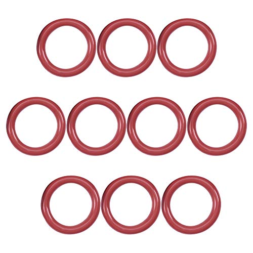 Bettomshin 10 Adet 0.94x 0.14 Silikon O-Ring VMQ O-ring Conta Hidrolik ve Pnömatik Sızdırmazlık Kırmızı