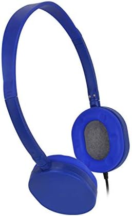 newshıjıeCOb Kulaklık 3.5 mm Kablolu Geri Çekilebilir Taşınabilir Ağır Bas ile Uyumlu Oyun / Çevrimiçi Kurslar Mavi